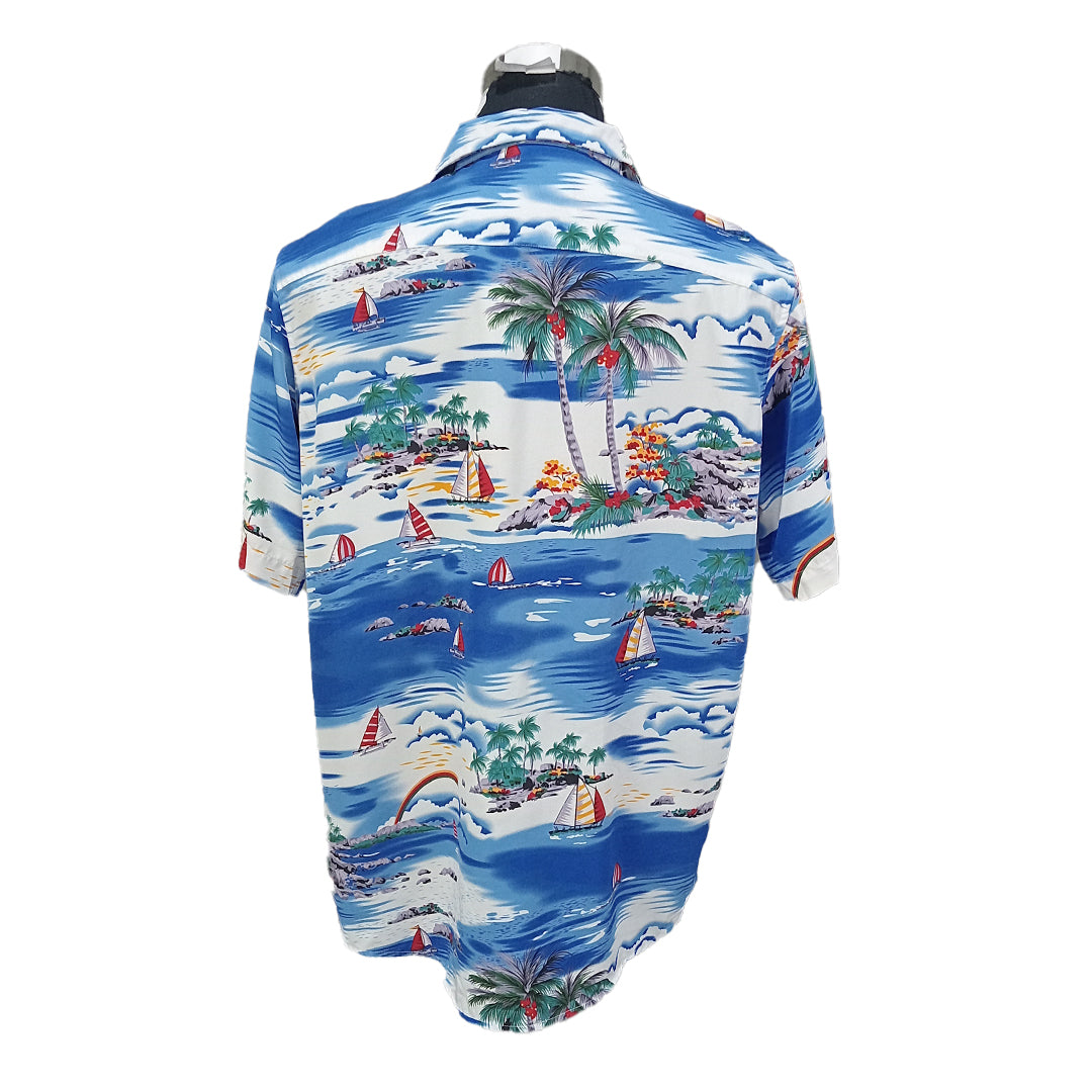 Siliteelon Summer Beach Hawaiian Shirt